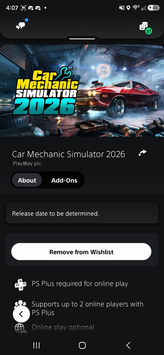 WolfyChado's tweet photo. @Rubber_Duckie69 @Play_Way Its on the ps5 store just says release date to be determined. https://t.co/FXSwkebps0
