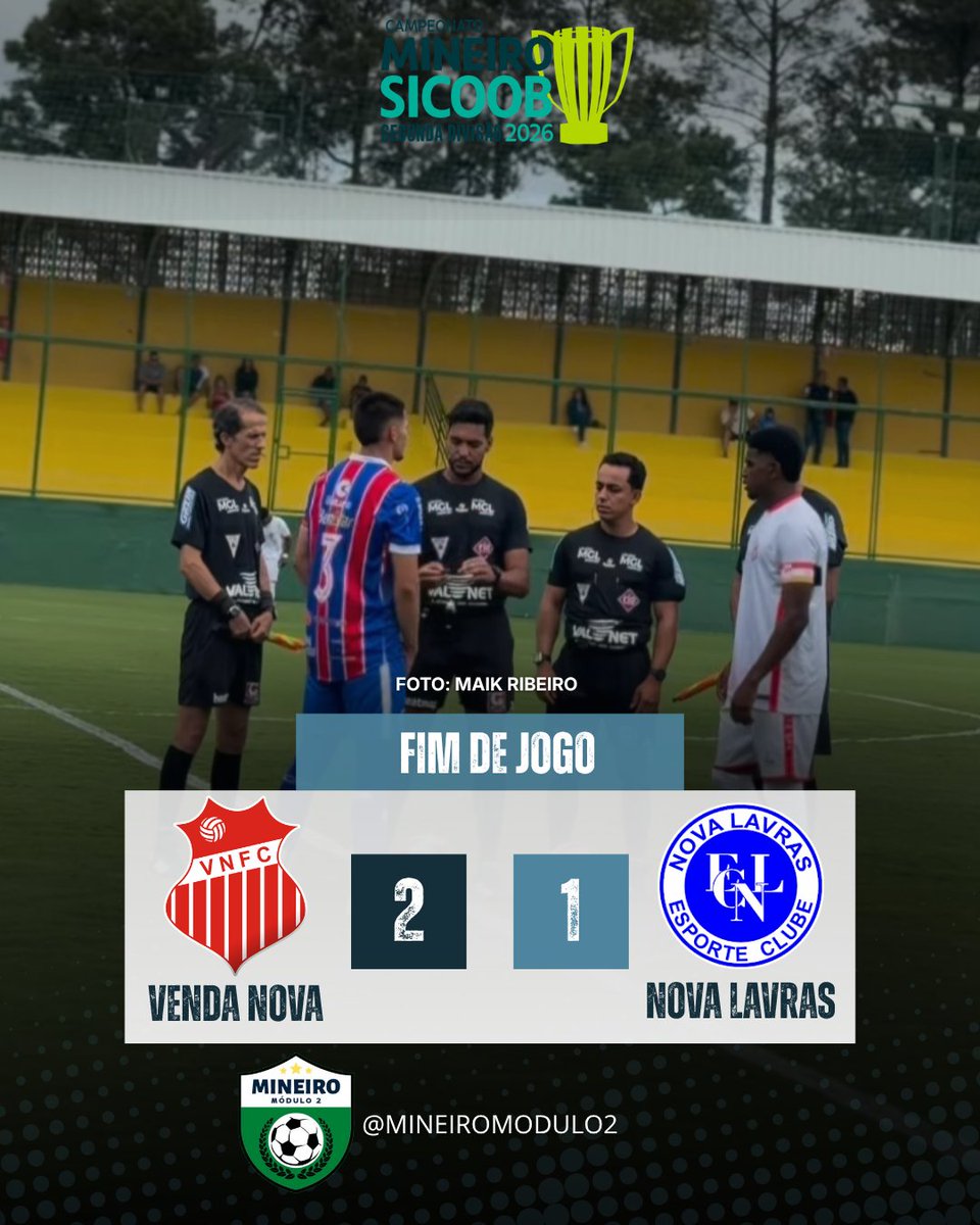 mineiromodulo2's tweet photo. SEGUNDONA MINEIRA🏆

Venda Nova, Betim B, Paracatu e Novo Esporte venceram seus jogos em casa na estreia da Segundona Mineira 2026. https://t.co/KWfnX2lngs