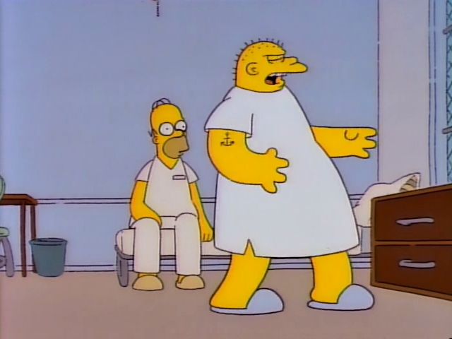 Data_Simpsons's tweet photo. Un 19 de septiembre pero de 1991 se estrenaba "Papá está loco".

Participa Michael Jackson (con el alias John Jay Smith) dando la voz a Leon Kompowsky. Por temas contractuales las canciones fueron interpretadas por Kipp Lennon

Actualmente no está disponible en Disney+ https://t.co/lCr6vivBTi