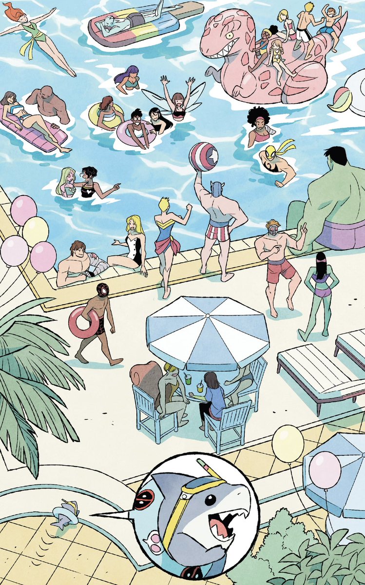 lifeincarate's tweet photo. the closest jean grey has ever been to jeff the land shark was in it’s jeff #1, let them interact marvel https://t.co/AKcH7brTgN