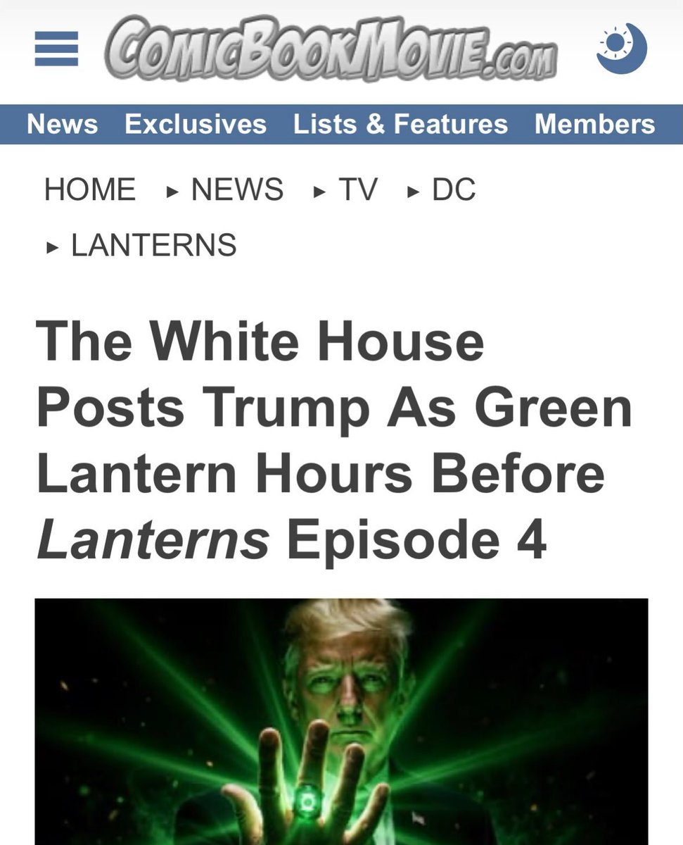 RachelCryar's tweet photo. The image is undeniably messed up: Trump used AI to generate it, and I had to hack together two circles to make it fit. Still, giving the AI image the wrong number of fingers feels appropriate. After Lanterns’ success, Trump jumped on the trend, https://t.co/jnICe5MZlM