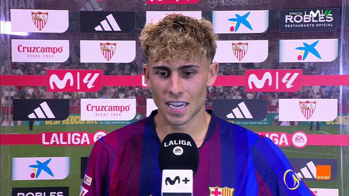 barcacentre's tweet photo. 🚨 Fermín López: "Raphinha is surprising me because he's never played there before. He's very good, he adapts to any position." 🎙️ https://t.co/kl2pFWqWO4