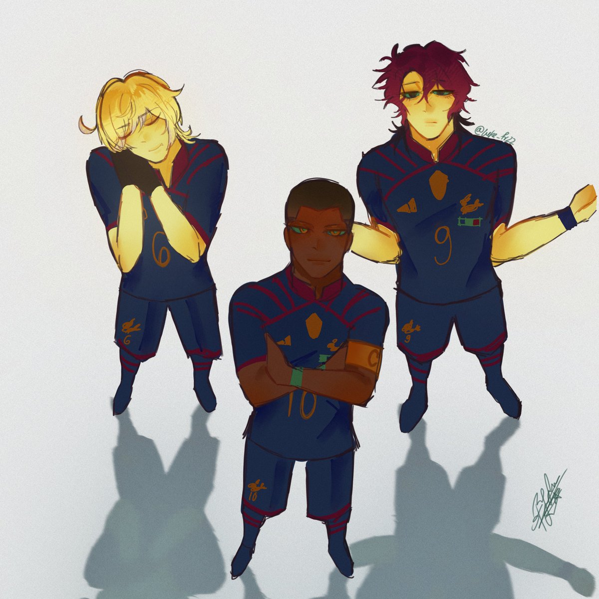 Luke_fr22_'s tweet photo. The french trio is bac 🐱
( I ws rlly lazy makin this one , hgos face looks on this one looks weird help 😿  )
#frenchtrio #Charleschevalier #julienloki #vivianhugo #bluelock https://t.co/wTPiNw98kY
