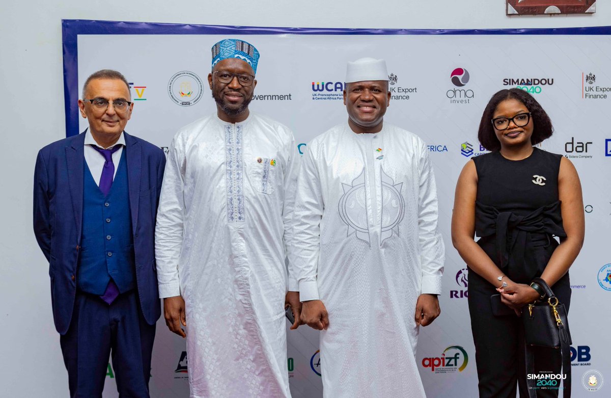 MpciGov's tweet photo. 🇬🇳 WACAF V : Conakry au cœur de la coopération économique Royaume-Uni–Afrique francophone. Du 19 au 21 octobre, +42 pays et 1 000 participants sont attendus pour transformer la coopération en investissements et projets.

https://t.co/3PwqCofe9P

#Guinée #MPCID #WACAFV #DMAInvest https://t.co/KphAqwJJhx