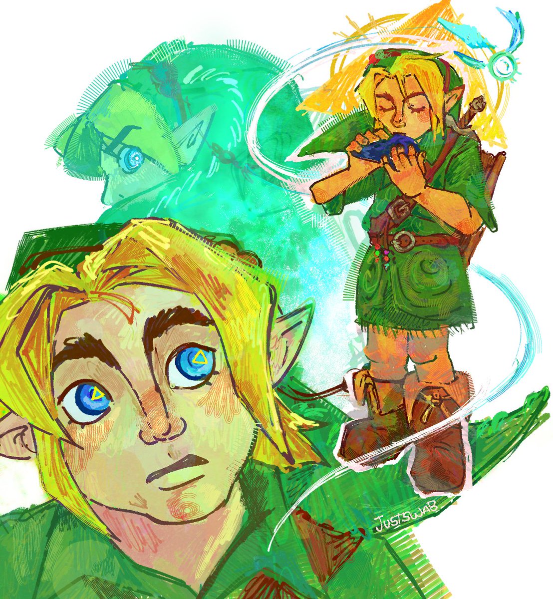 Justswablu's tweet photo. Every time I look at it again, I like the style more <3

LINKKKKK 🥺 

#myart #thelegendofzelda #ocarinaoftime #tloz https://t.co/DXXWM0YRpj