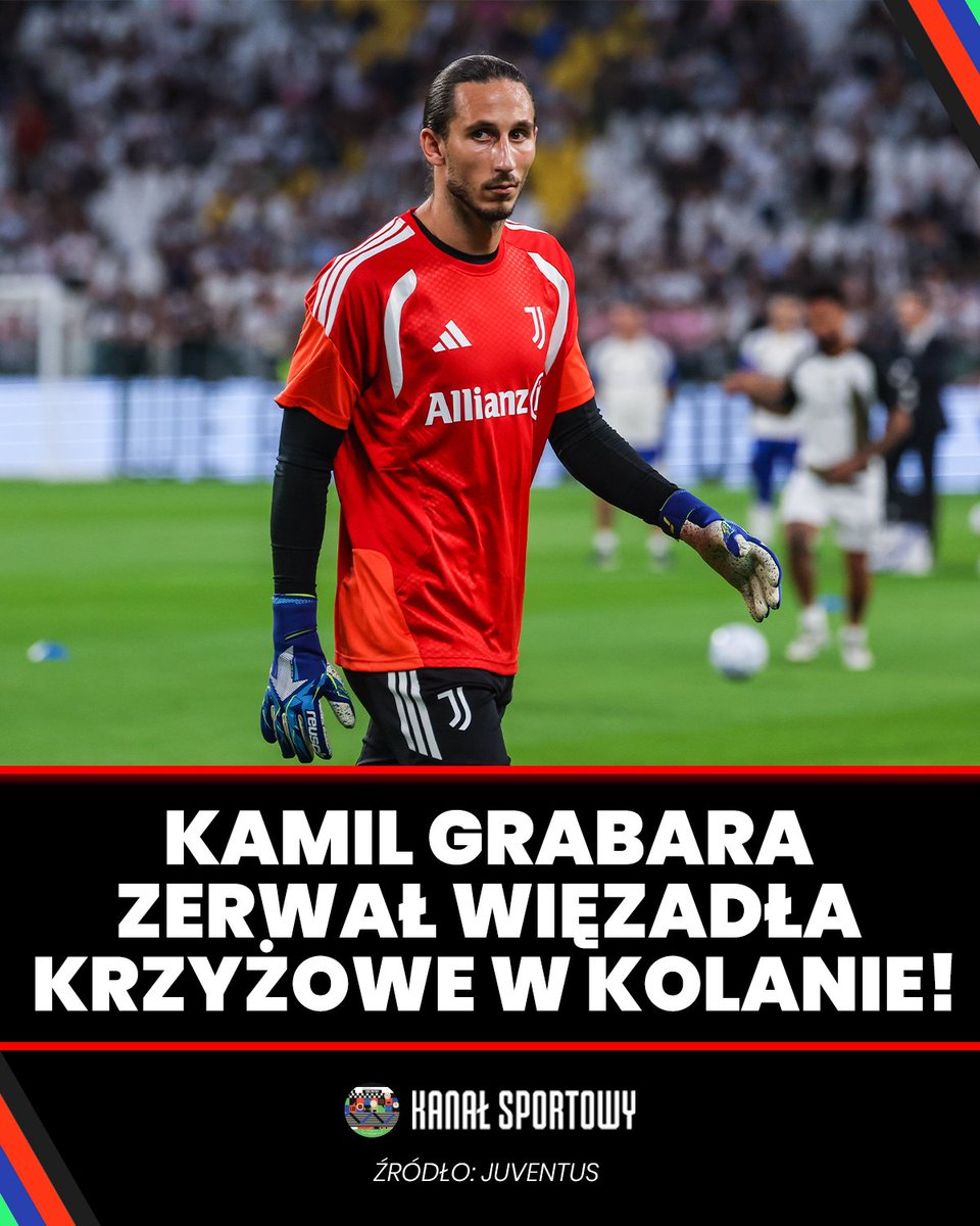 Sportowy_Kanal's tweet photo. Dramatyczne informacje z Turynu😢

Grabara zerwał więzadła podczas treningu. Operacja niemal pewna, czeka go kilka miesięcy przerwy😭

Kamil dopiero co zadebiutował w Juventusie, notując nawet asystę, a w poniedziałek miał się stawić na zgrupowaniu reprezentacji Polski... https://t.co/dlYIxwQeDl