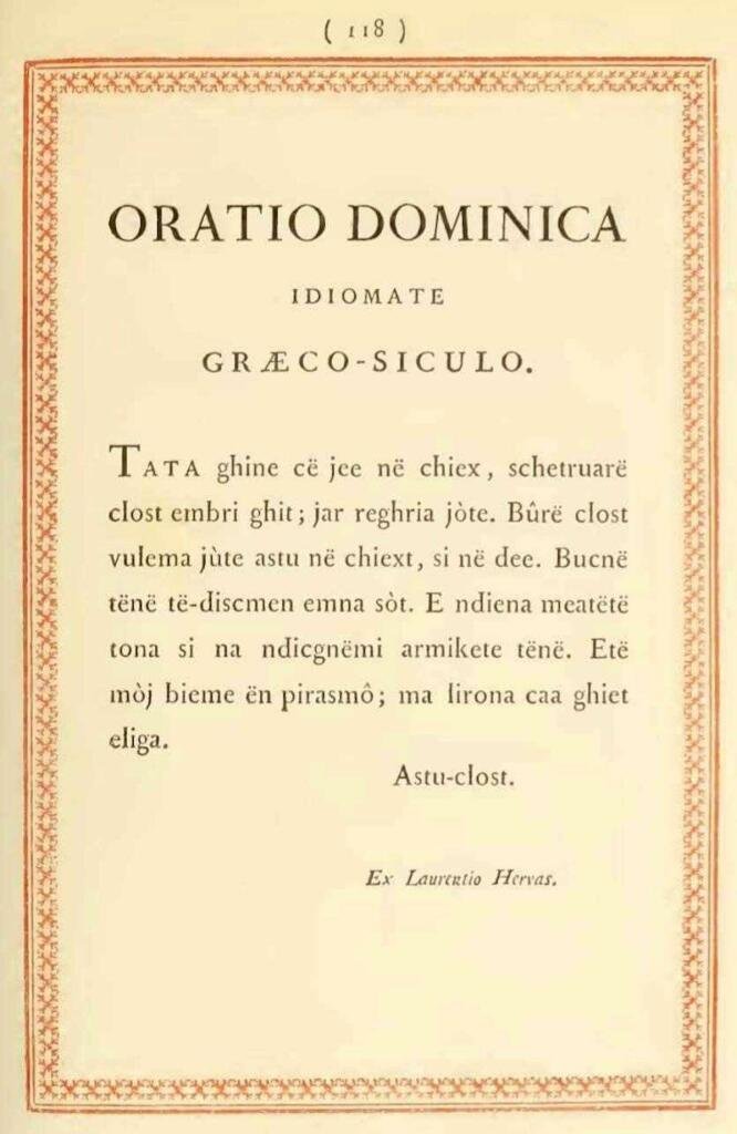 accursedardan's tweet photo. A document from 1805 recorded the lord’s prayer in different languages, amongst others, from Greco-Siculo, Greco-Calabrese (Arbërisht) and Epirotice communities are perfectly translated in Albanian. https://t.co/5BR32i7NUs