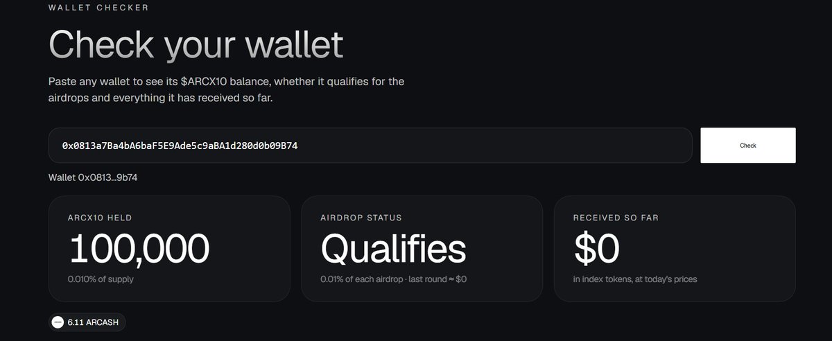 bnhht's tweet photo. @ARCIndex10 @arc Why my wallet has received only 6.11 Arcash. Please check! https://t.co/MXPWlhcgbl