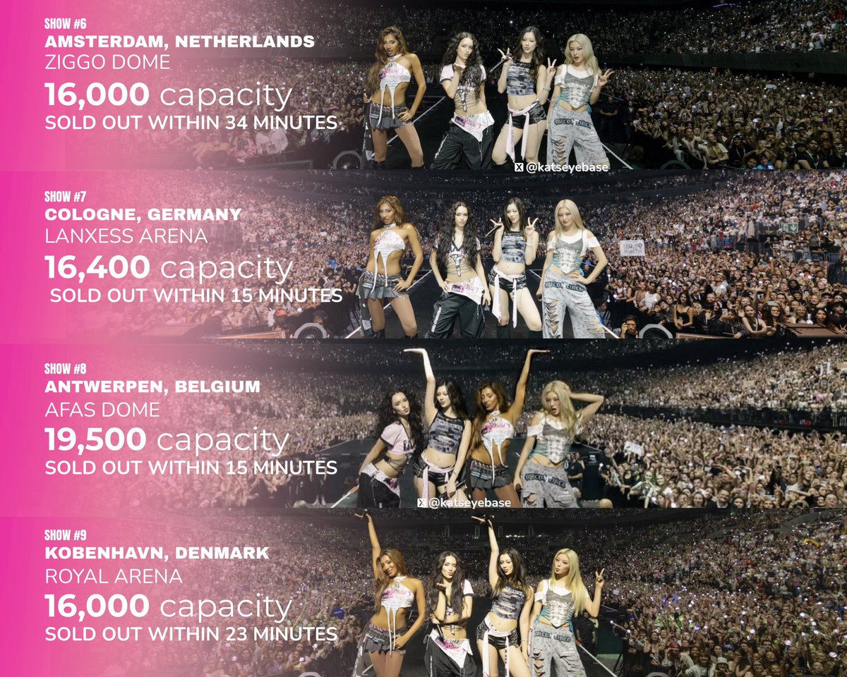 KATSEYE sold out into Miami KATSEYE Wildworld Tour sold out summary heading into Miami North America