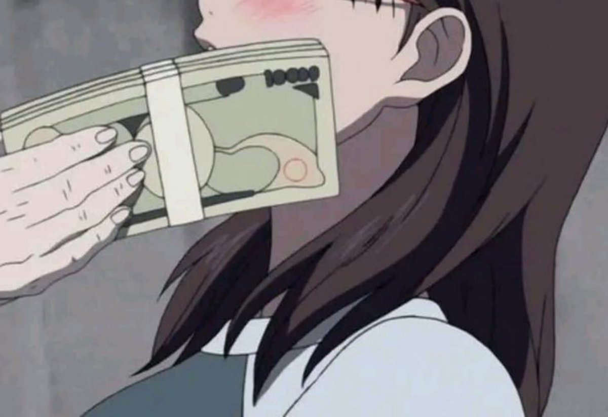 SupremeSanctity's tweet photo. ⠀

 ❛ 𝐝𝐞𝐥𝐮𝐬𝐢𝐨𝐧  is a pandemic you 
    𝑚𝘰𝘯𝘨𝘳𝘦𝘭𝘴  clearly have no 
    cure for. ❜

taps her cheeks with a stack of cash.

    ❛ here's a tip to go bother 
       another soul. now b͟e͟g͟o͟n͟e͟ .

       shoo 、shoo. ❜

⠀ https://t.co/0PAVa7XpQU