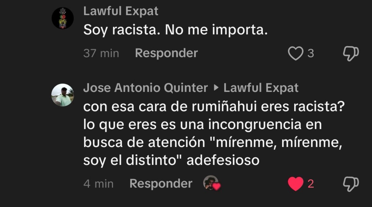 Princepx8a's tweet photo. @apocaleepsis Es un disque ecuatoriano, pero es un racista de a verga https://t.co/8c7kRt9OwR