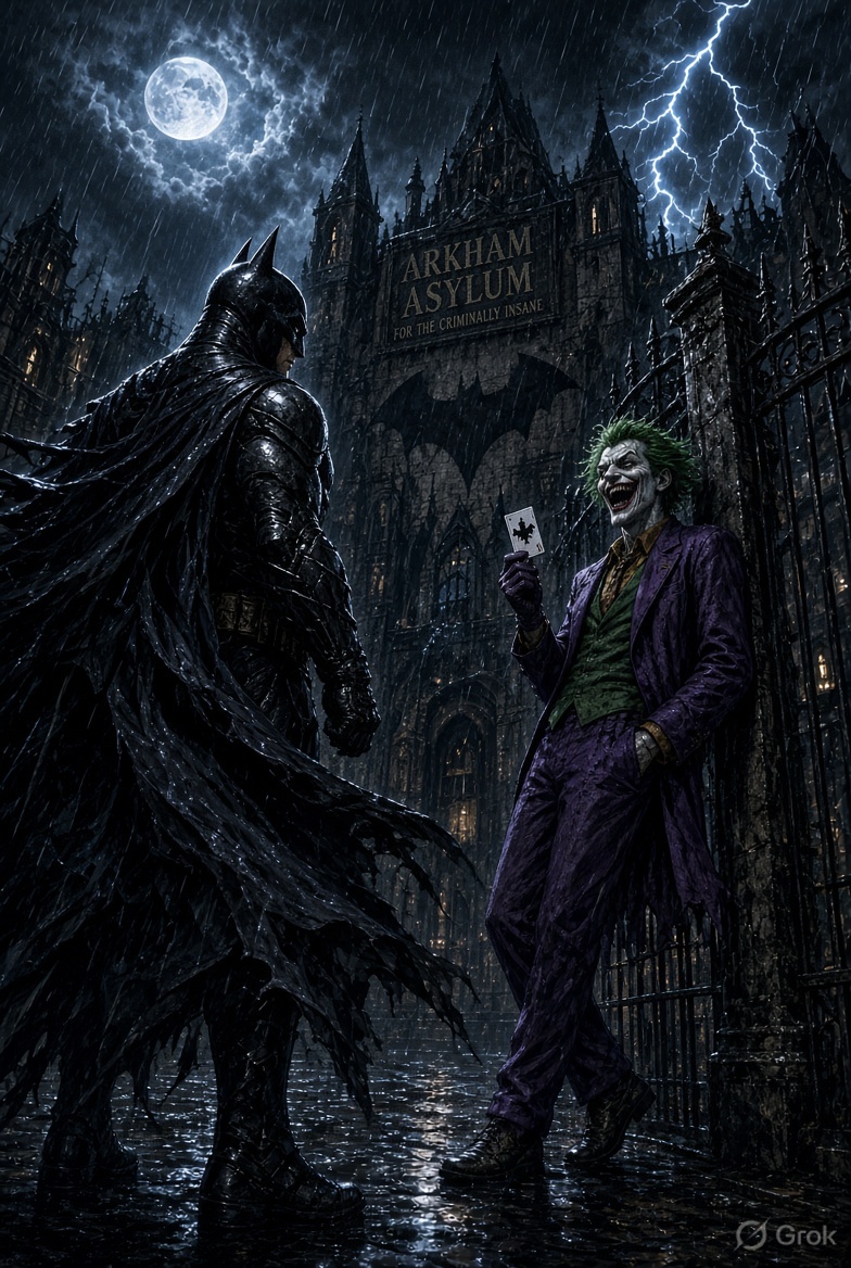 _ScreenObsessed's tweet photo. @WBHomeEnt @JamesGunn @Batman @urfavbatman @TheBatHome #Scarecrow #Bane #Croc #Ivy #Freeze #TwoFace #Riddler
And finally… #Joker
The twist? Arkham's management has been covering up illegal drug testing on inmates, and the breakout was deliberately orchestrated as a distraction.
Tell me this wouldn't be insane 😭
@Batman_GothamBW https://t.co/VUygib37EU