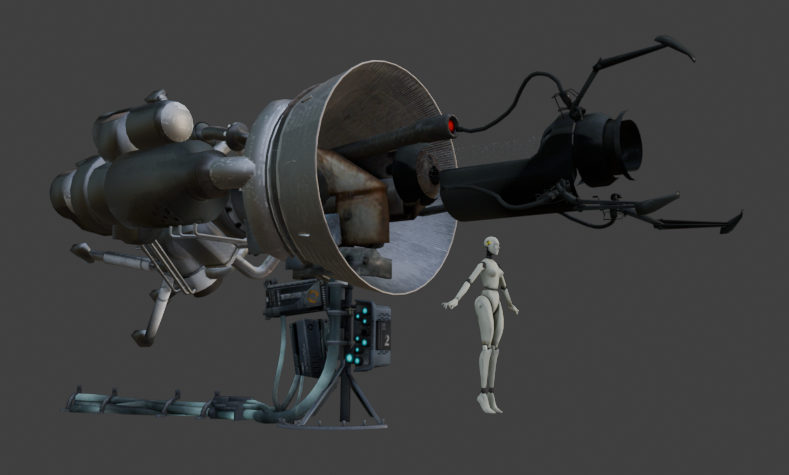 captpanofsteel's tweet photo. Concept for a "prototype" portal gun from the Portal 2 beta leak https://t.co/owolDzO03u