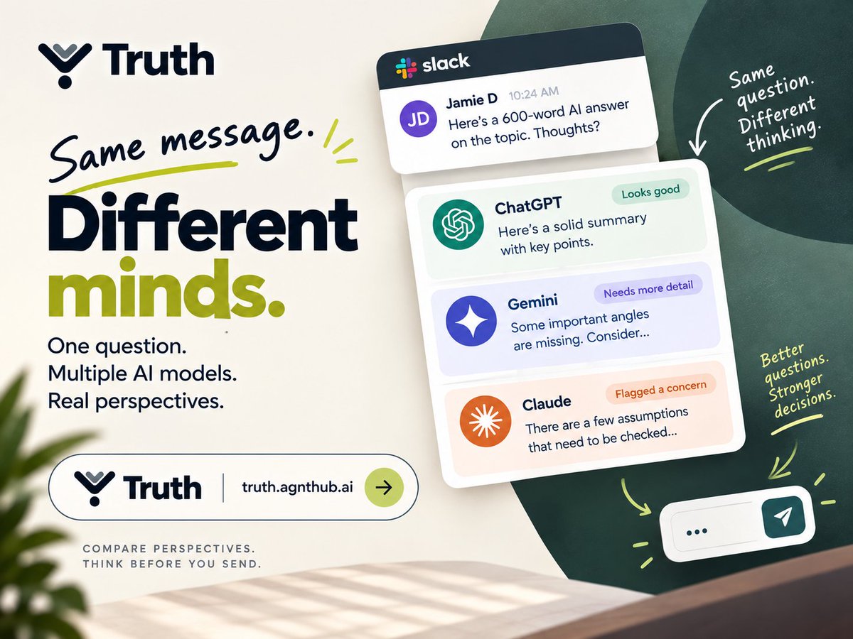 iriben17's tweet photo. 1/ Someone on your team just pasted a 600-word AI answer into Slack and marked it "decision made." No edits. No caveats. No actual thinking.

There's a name for this.

@TruthAgentAI #AI https://t.co/bm4UuctIGi