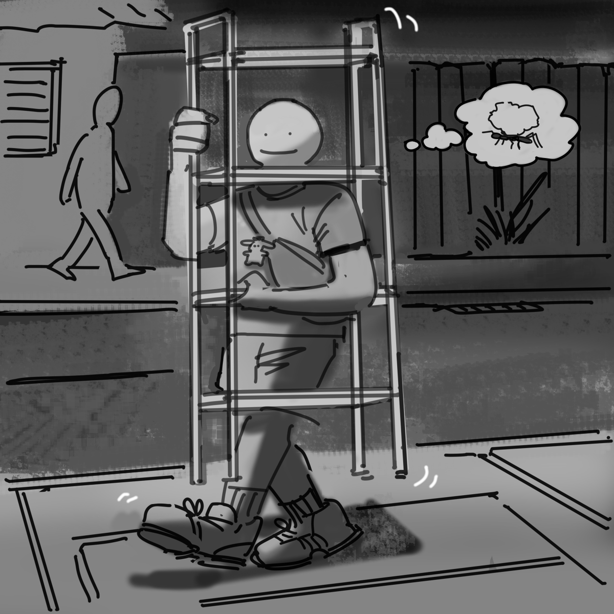 loccorocco_art's tweet photo. Friend gave me her Ikea shelf. Carried it to my new place for 20 minutes and I felt like an ant. I am a short guy https://t.co/1SNPe2l7JA
