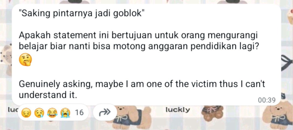 yiyiblooms's tweet photo. Aduh gw sedih bgt buka ch fernando.... 😢😢😢 https://t.co/VdVtcRuRiv