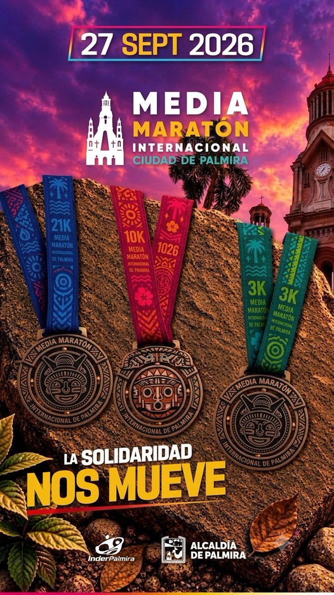 Calderadiablo27's tweet photo. ¿Quieres llevarte un PIN para la MEDIA MARATON Palmira? 🏃‍♂️❤️

🎁 Este miércoles estaremos rifando el PIN entre nuestros seguidores.

👉 ¿Cómo participar?
1️⃣ Únete a nuestro canal de WhatsApp.

📲 ÚNETE AL CANAL Y PARTICIPA:
https://t.co/FawfHbKPMd https://t.co/MBaORLNBQp