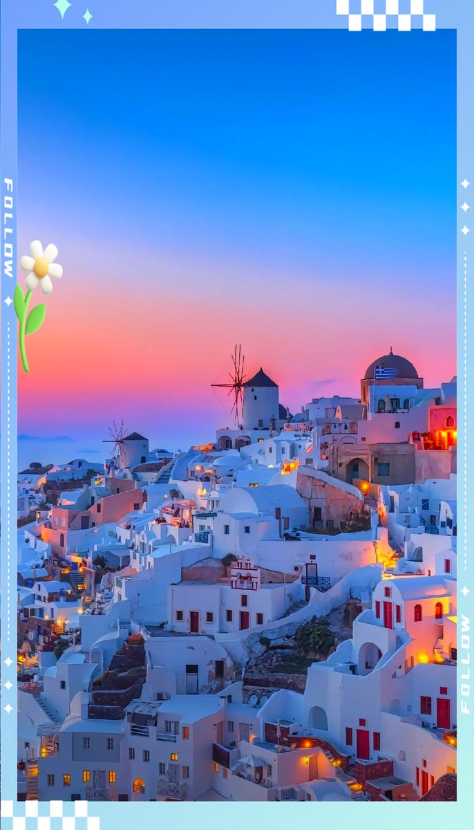 HannahSieber's tweet photo. Just stumbled on a tiny cliffside café in Santorini, sipping creamy Greek coffee while watching the sunset paint the Aegean pink—this is the kind of unplanned joy that makes travel unforgettable , https://t.co/DTEbWh14PQ
