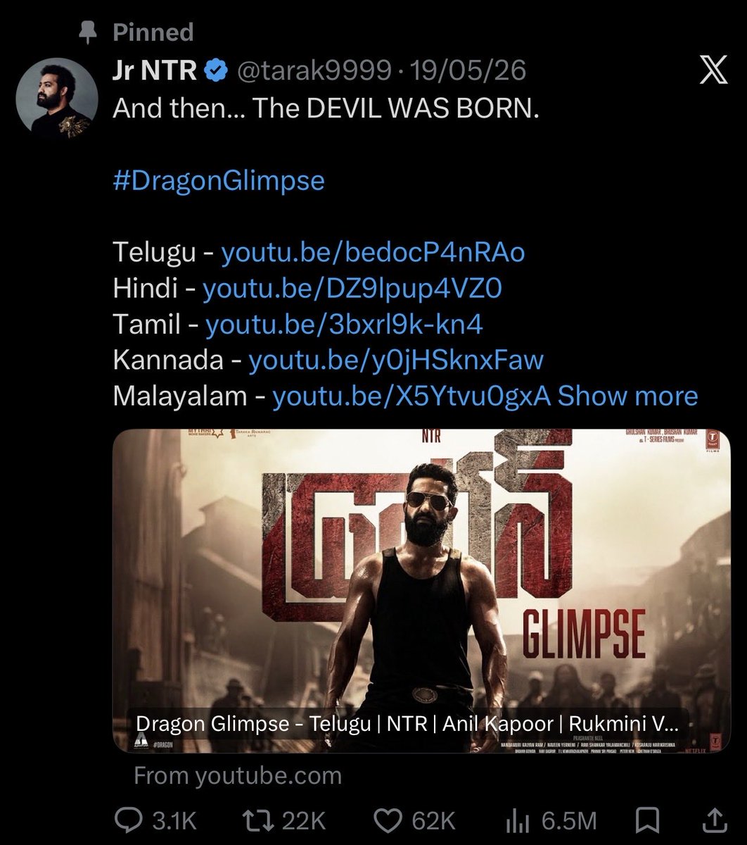 BunnyTrace18's tweet photo. @Bharat1053555 Glimpse ki 62k Enti mari🥴 https://t.co/Zgy16jmkvM