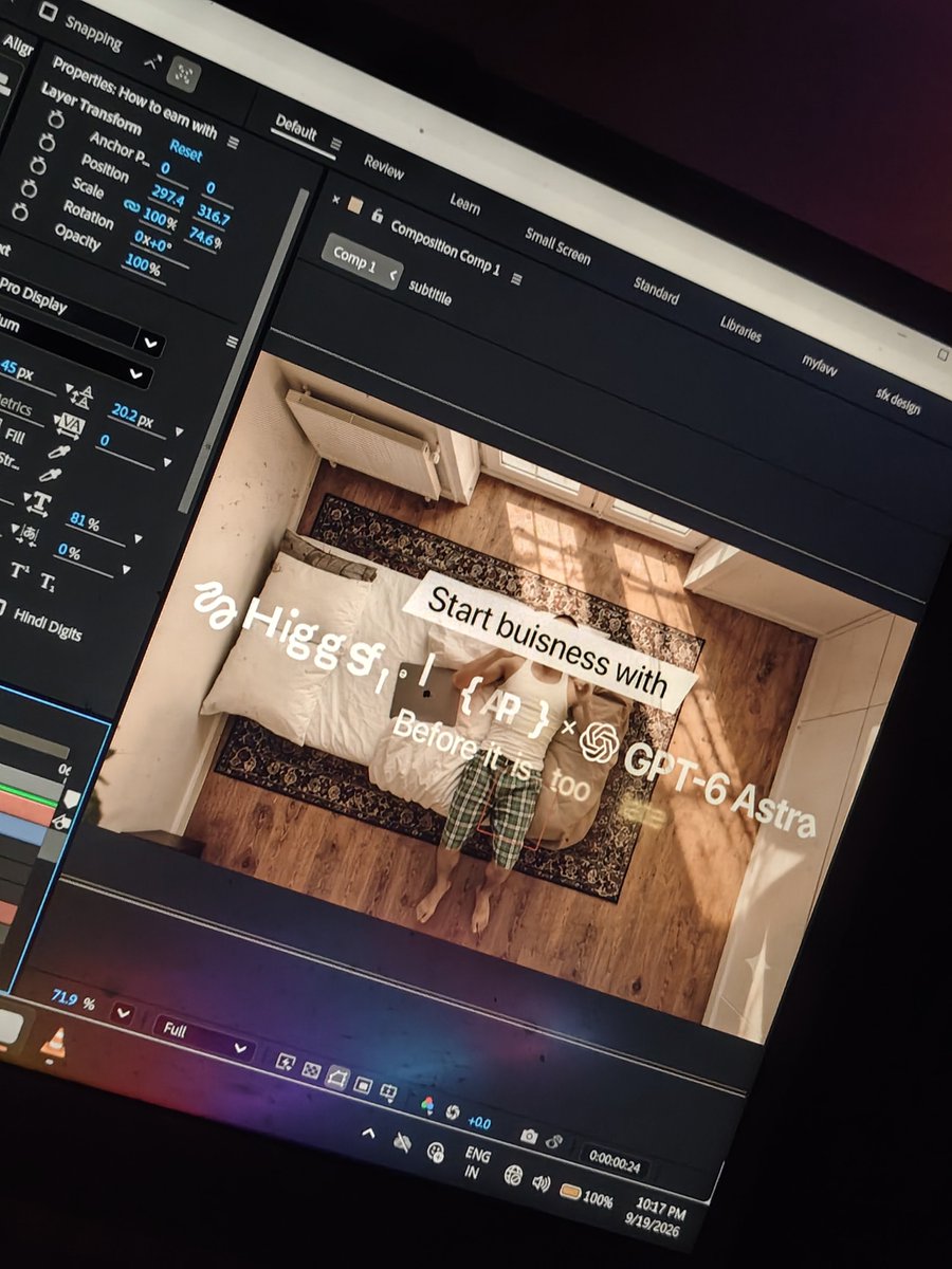 Motionuxe's tweet photo. Making a Ad for @higgsfield_ai https://t.co/K1V6xaOBor
