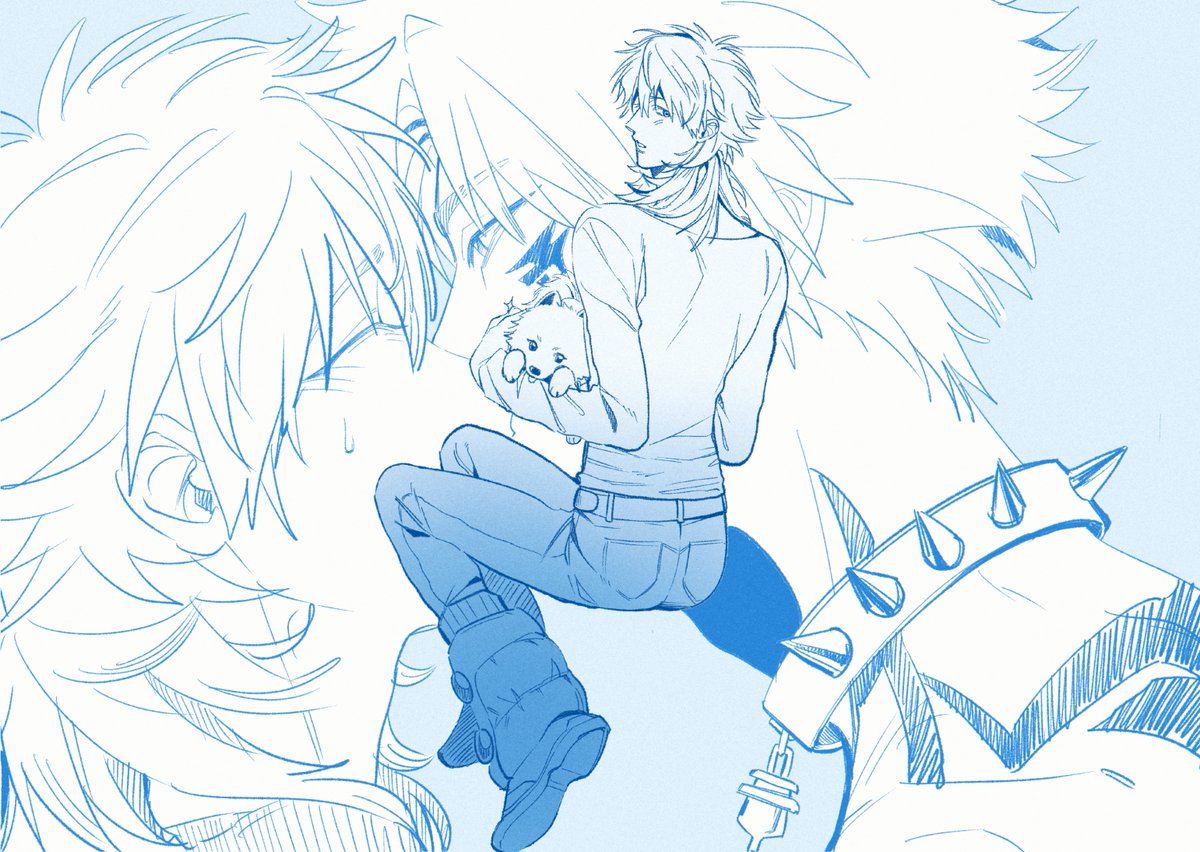ryukyuuichi10's tweet photo. Kissu!!
I drew them constantly roundly 2 hours omg.. quite tired💔 but Aoba kun really cute when he is kissed by Ren 🤤
#dmmd https://t.co/0hvkCWyycV