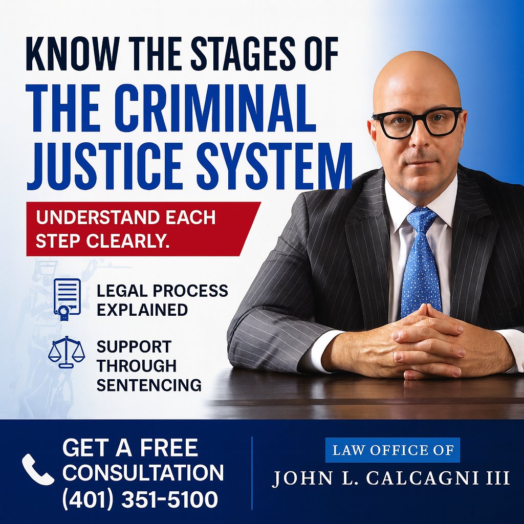 CalcagniLaw's tweet photo. Stages of the Criminal Justice System

The criminal justice process involves investigation, arrest, arraignment, pretrial conferences, plea agreements, trial, and sentencing.

https://t.co/37wD7OGr3T https://t.co/90AsEPlREz