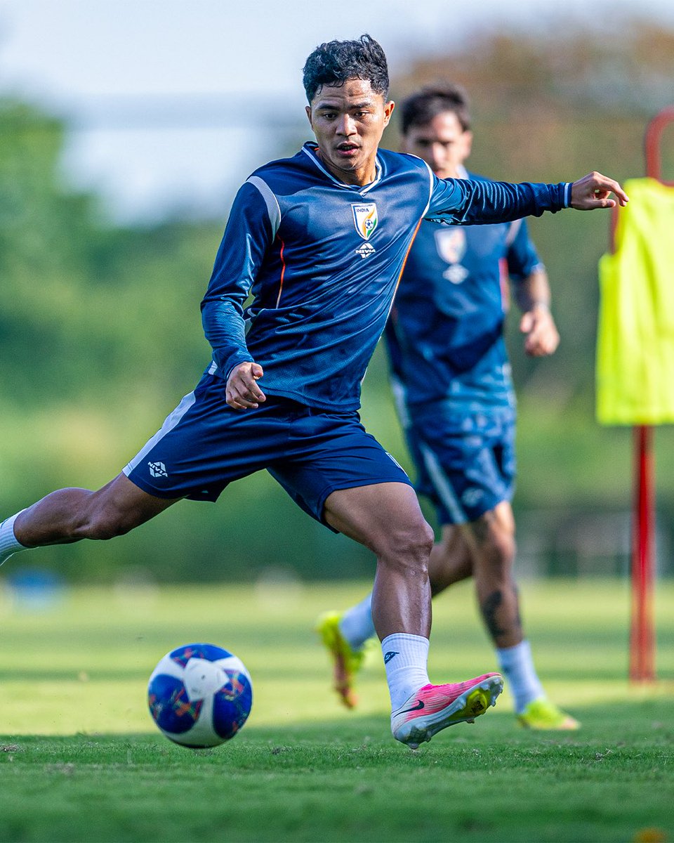 IndianFootball's tweet photo. Keeping the intensity high. 💪🏻

#BlueTigers #IndianFootball https://t.co/87zqJuC0eu