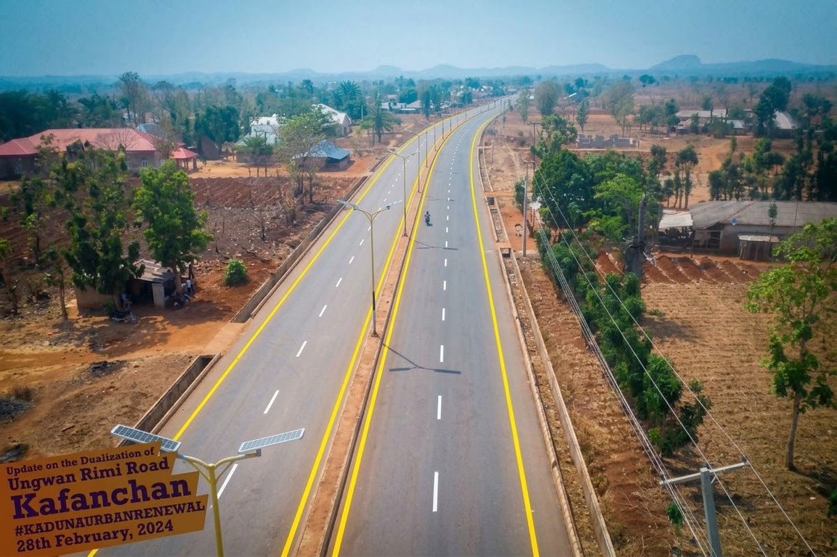 UbaSaniMedia_'s tweet photo. PROMISES KEPT: OVER 90% OF INHERITED ROAD PROJECTS COMPLETED

Governor Uba Sani, CON, is demonstrating that good governance means continuity, accountability and tangible results.

While his administration is delivering over 160 new road projects spanning 1,355 kilometres, it has also prioritised completing inherited projects, with over 90% completed across Kaduna State.

ZONE I

1. Hanwa Ruga to Hanwa Yangoro Road — Completed
2. Dogon Bauchi to Kakiyayi to Dakace Road, including the bridge — Completed

ZONE II

1. Ohinoyi Road — Completed
2. Sultan Surame Road — Completed
3. Unguwan Sarkin Musulmi to Isa Kaita Road Network — Completed
4. Nassarawa–Flour Mills Road — Completed
5. Rabah Road to Rigasa Train Station, including the underpass at Nnamdi Azikiwe Bypass — Ongoing
6. Pan Drive to Television to Sabon Tasha Road — Ongoing
7. Aliyu Makama to Kabala Costain Road — Ongoing

ZONE III

1. NEPA Roundabout to Unguwan Rimi Road, Kafanchan, Jama’a LGA — Completed
2. Hospital Road, Kafanchan — Completed

From urban centres to rural communities, Kaduna is moving forward by completing what was started and delivering new infrastructure.

Promises made. Promises kept.

#WorkingForKaduna