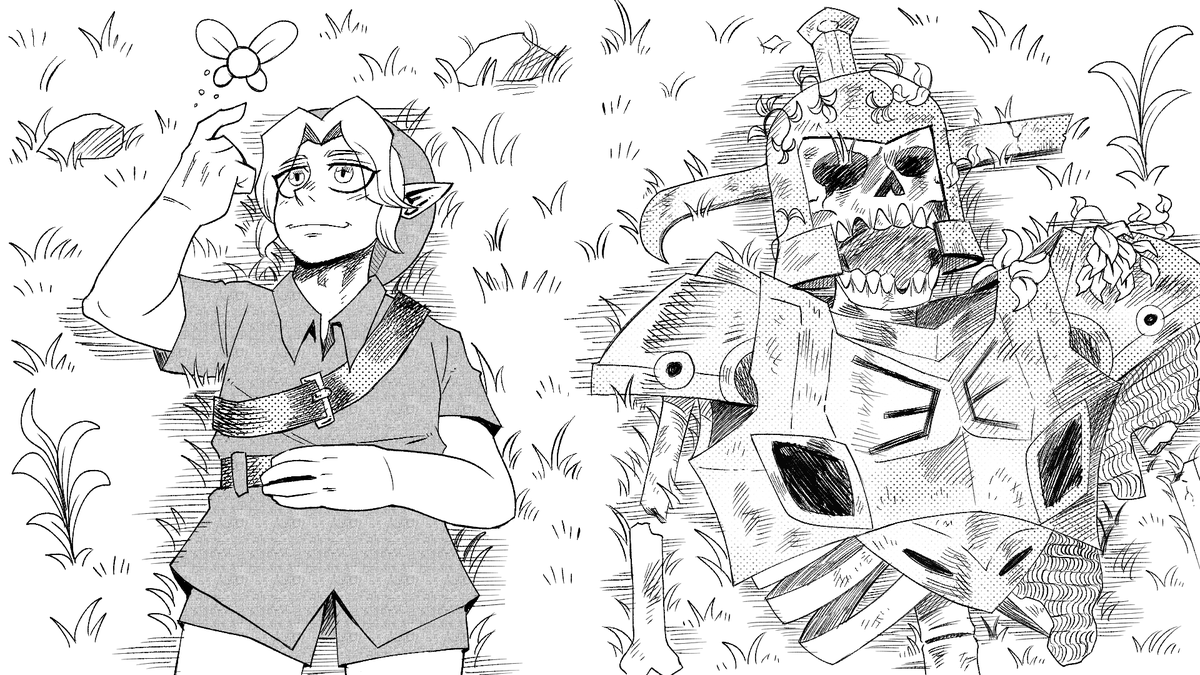 Sheeparu123's tweet photo. The Hero of Time and his legacy. https://t.co/56HngMh3ab