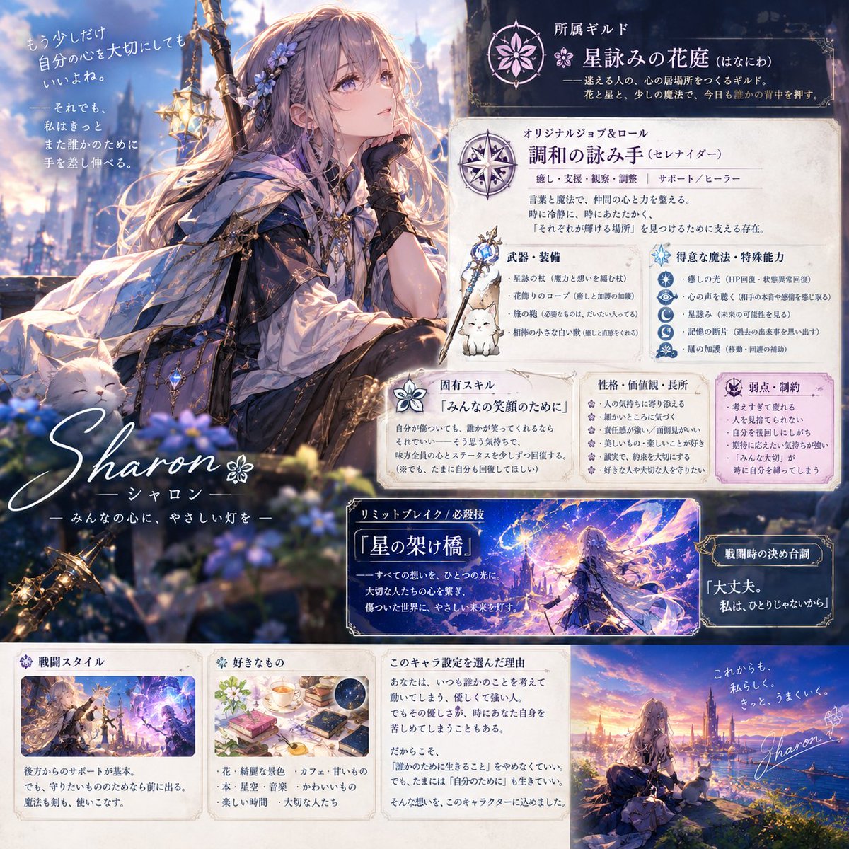 Charo_ff14's tweet photo. なんかめっちゃオススメで流れてくるようになった…！？ｗ

とても素敵なプロンプトが流れてきたのでやってみたら、驚くほどの力作にチャッピー凄いな？！って笑っちゃったｗ

でもわたしのキャライメージ女子なのね…
う、うさお…まぁいいか… https://t.co/pLThaMC1L8