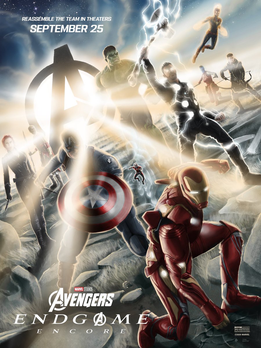 marvel_updat3s's tweet photo. New poster for ‘AVENGERS ENDGAME: ENCORE’

In theaters September 25. https://t.co/5TPDvaLe5n