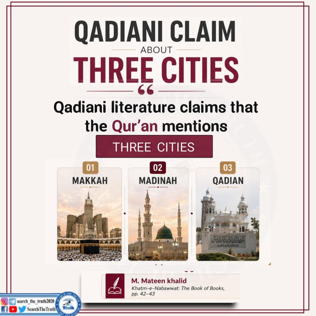 MrPerfekt285's tweet photo. Q.a.d.y.a.n.i. Claim about Three Cities 
#اليوم_الوطني_السعودي_٩٦ #moothunt #SaturdayPrayers #Trending #fypシ゚viral #KhatmeNubuwwatInternationalInstitute https://t.co/7AuVov0wk8