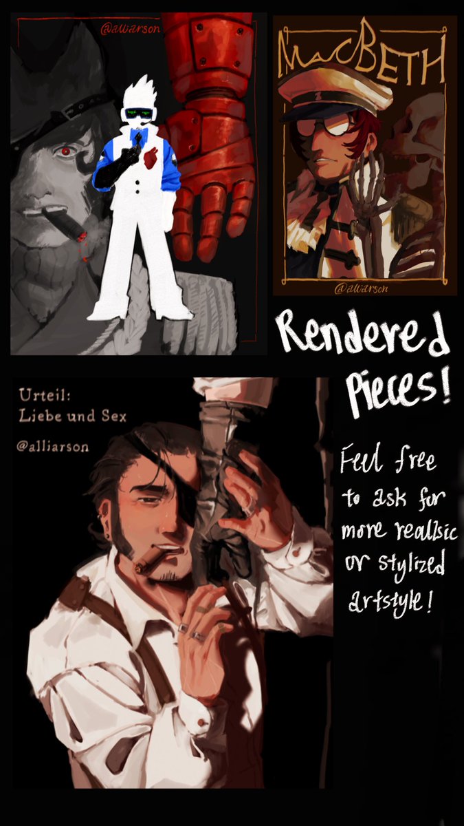 alliarson's tweet photo. “Alli finally got free time again!”
-
5 commission slots open for the meantime
**All payments through PayPal**
-
Anything I left out? Feel free to message me on Twitter or alliarson on discord (better chance of me seeing it) https://t.co/VZhfYl2WHu
