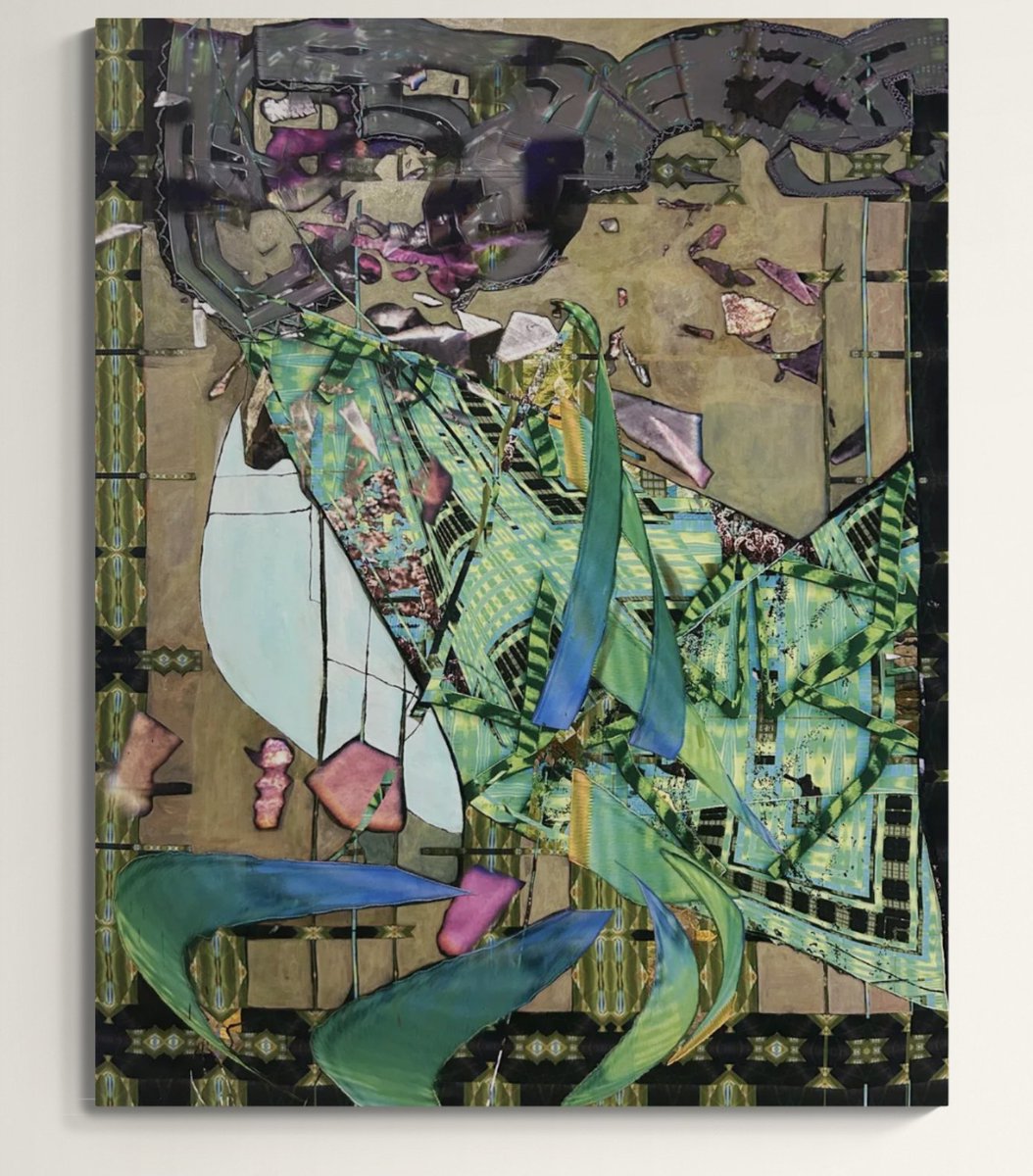 lovidlovid's tweet photo. 1/

Via @GalerieCharlot :
"In this exhibition the gallery presents a born-digital work that transforms into textile. 

With LoVid, the image leaves the screen for the fabric. Printed, embroidered, painted, or sewn, it moves between electronics and handwork. " https://t.co/xm2ifZsNtt