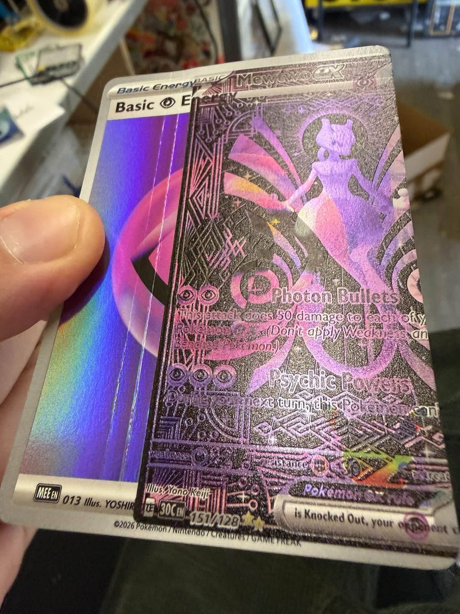 gurucollects's tweet photo. This 30th Celebration Mewtwo error card is INSANE https://t.co/Kd3UaMqtZs
