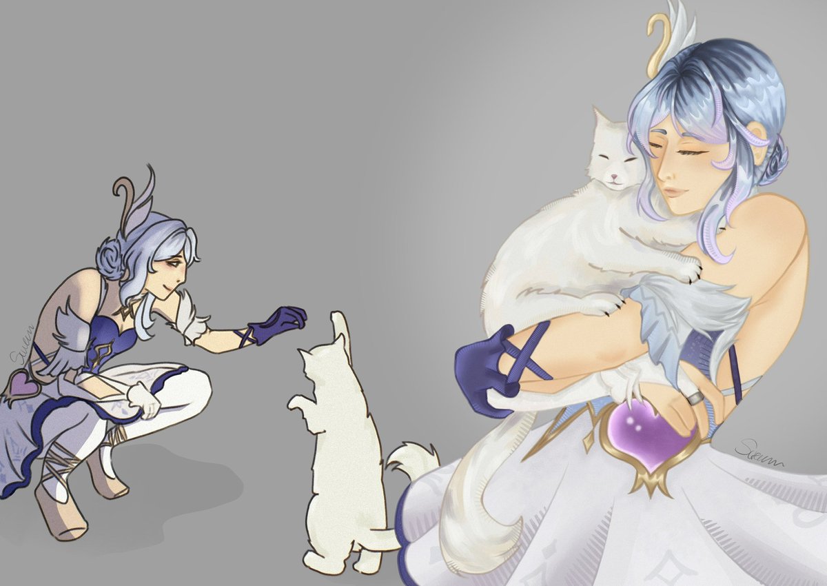 astroyearner's tweet photo. odette loves cats is canon btw i talked to her

.
.
#odette #GenshinImpact https://t.co/4igjWLdu7x