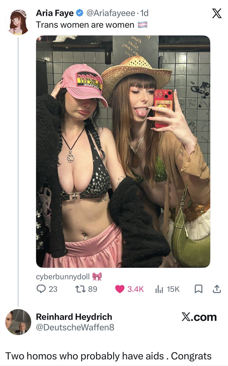 Ariafayeee's tweet photo. My friend isn’t even isn’t trans so when they say “we can always tell” they’re lying!! https://t.co/qA38QhTNDN