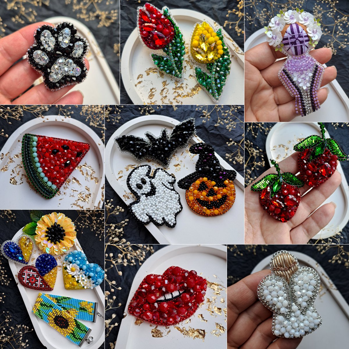 Ukrainian_Art_'s tweet photo. Friends, I need a little help from you today 🥺
​Could you do me a small favor? Please like, retweet, or comment to help the algorithm boost my art! 🪡🧵🇺🇦

​I have so many different beautiful pieces in stock, ready to ship, and I’m also open for custom orders — but right now, orders have almost dried up.💔 With the holidays approaching, it’s the perfect time to start picking out unique Christmas gifts! 🎄✨️

​If you see something you love, you can order directly in 💌DMs or check my link in bio for more of my work.
​Thank you for helping Ukrainian craft survive! 🙏💙💛
​#madeinUkraine #handmade #beadedart #ChristmasGifts #holidaygifts #nafo #Ukrainiancrafts