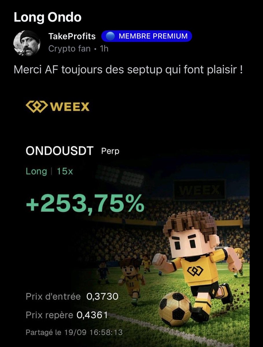 AltcoinsFrance's tweet photo. On encaisse sur $BTC, les altcoins prennent le relais. 

Pour vous expliquer les setups sur Élite Investor : on était en short sur $BTC, sécurisé depuis un moment, donc on est sortis en profits.

On en a profité pour se positionner sur certains altcoins suite à pas mal de confluences avec des setups en intra.

On est dans le train, en spot comme sur les dérivés 

Ceux qui veulent nous rejoindre, le lien est en bio.