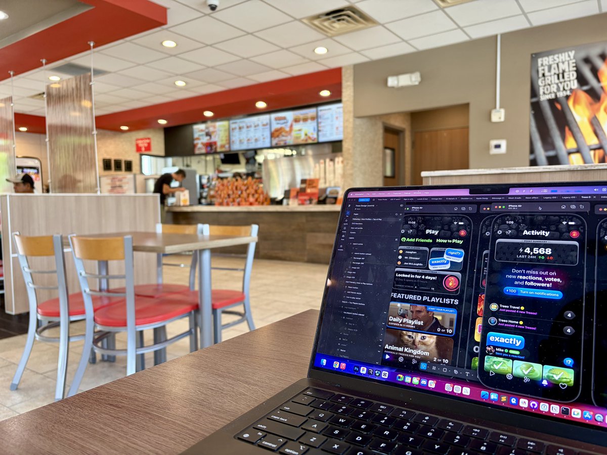 flyosity's tweet photo. Working from Burger King on my iPhone Duo support for Treeo

brand new sentence btw https://t.co/wHR0LVvj88