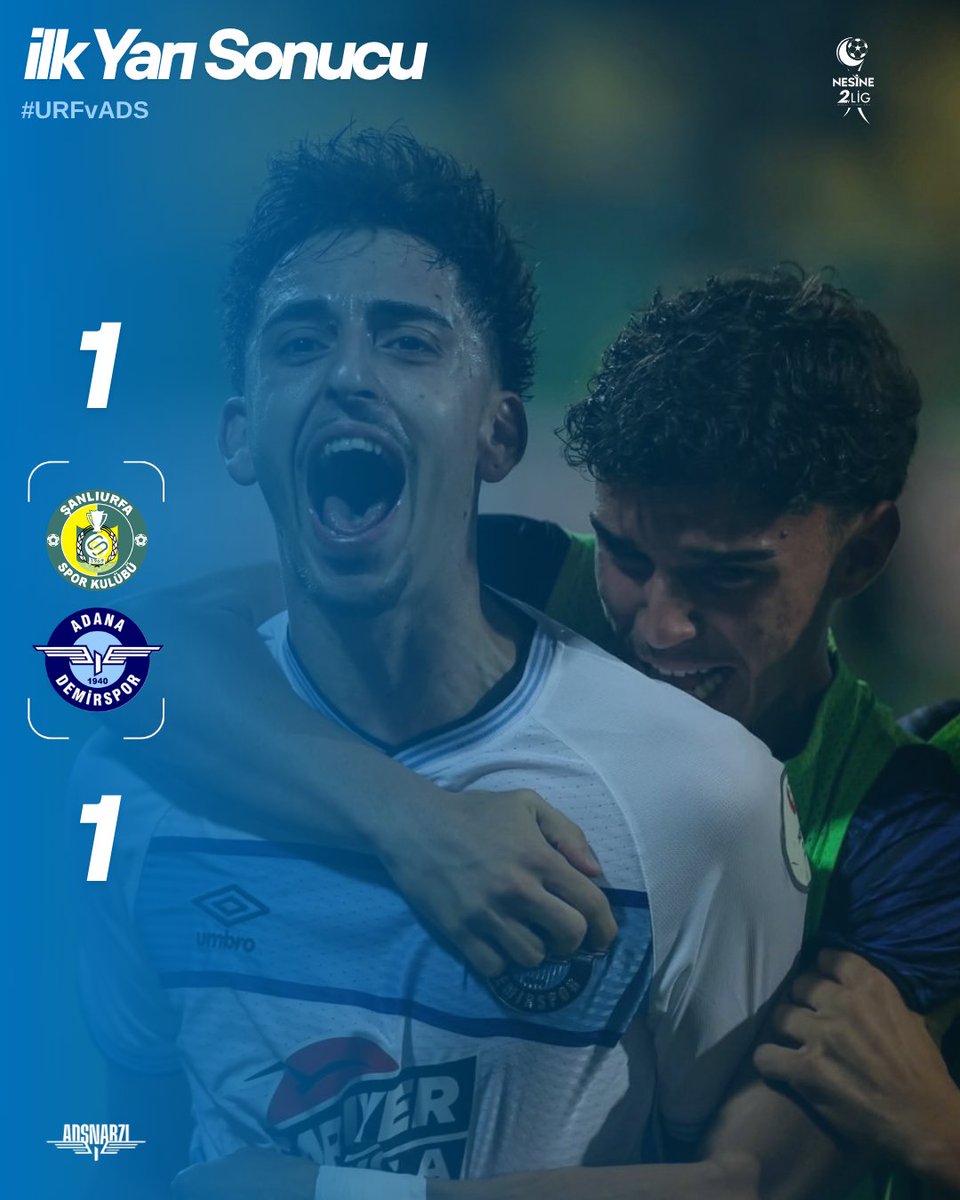 adsnabzii's tweet photo. İlk Yarı Sonucu

⚽️ 31' Sefa Gülay
⚽️ 35' Yusuf Buğra Demirkıran (K.K)

#URFvADS
#AdanaDemirspor https://t.co/6PMjApn0AV