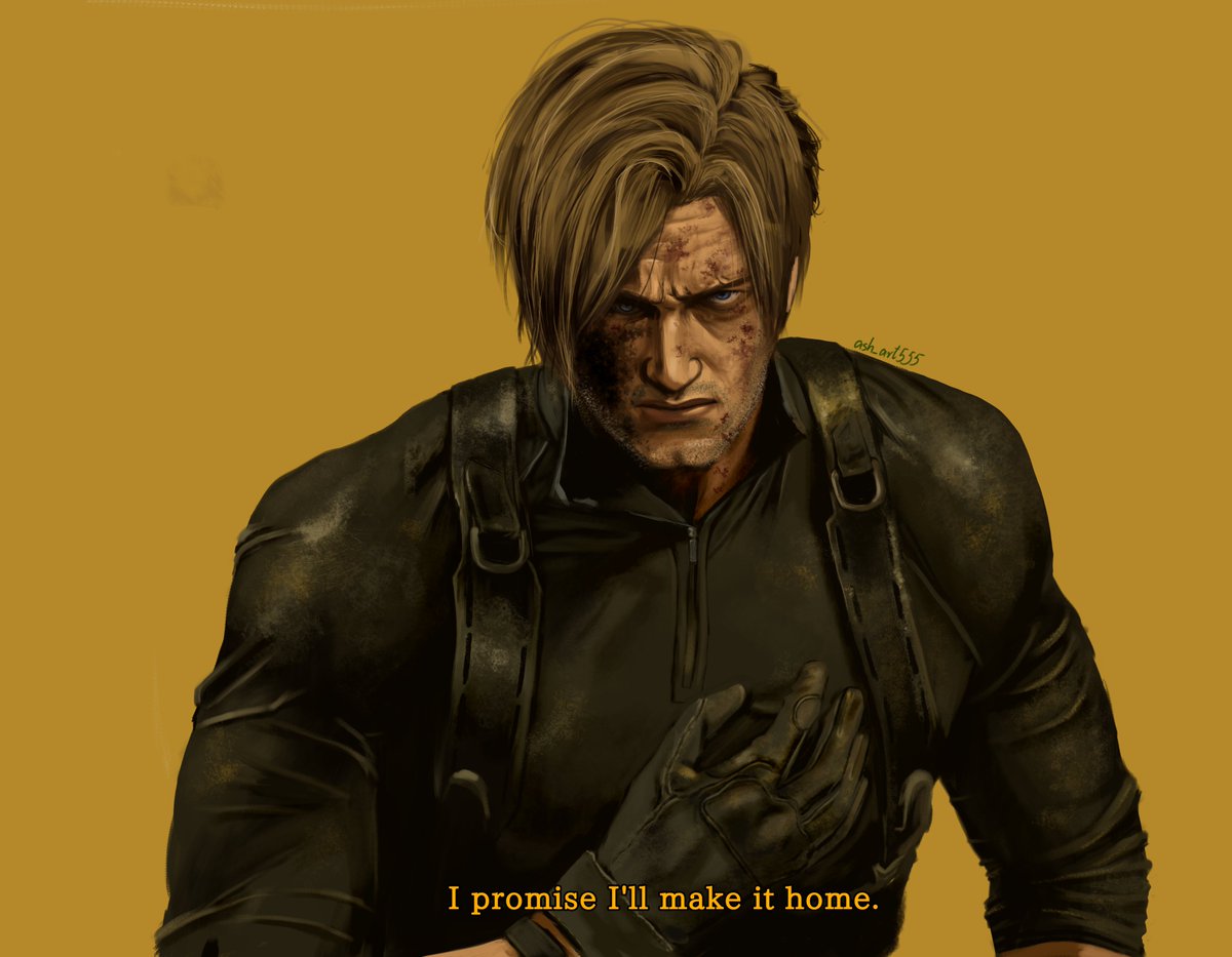 ash_art555's tweet photo. Just Leon, carrying another promise he refuses to break.“I promise I’ll make it home.” — and he meant it. 🥀 Even When home felt impossibly far away 🥹
#leonkennedy
#ResidentEvilFanArt 
#re9
#ResidentEvilRequiem 
#digitalart
#medibangpaints 
#leonfanart
#fanart 
#illustration https://t.co/zKIQFUuFER