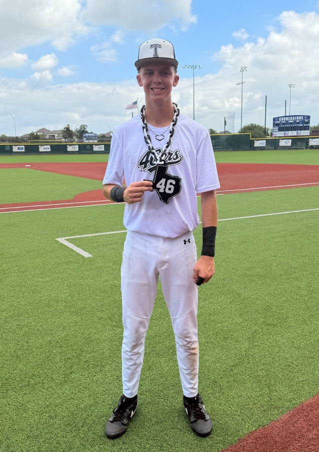 FiveToolSTX's tweet photo. F: @Texas46Baseball 16U 7, 2 Seam Baseball Navy 18U 5
PoG: @CaleFrancis08 2-2, 2B, 4 RBI, R https://t.co/RjHGUoHnbF
