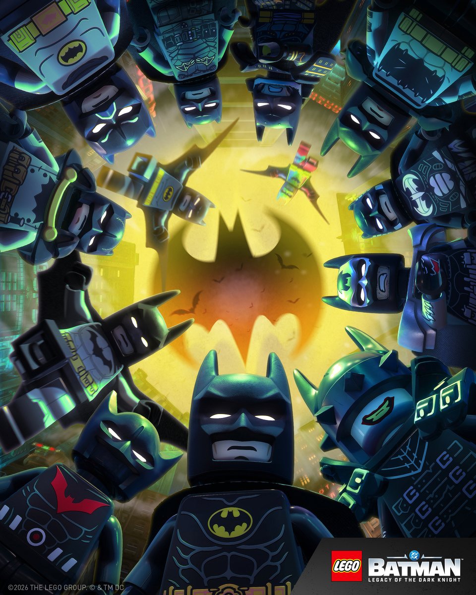 LEGODCGame's tweet photo. The brightest day for the Darkest Knight! Happy Batman Day. 🦇 #LEGOBatmanGame #BatmanDay https://t.co/VN2pZyuWJZ