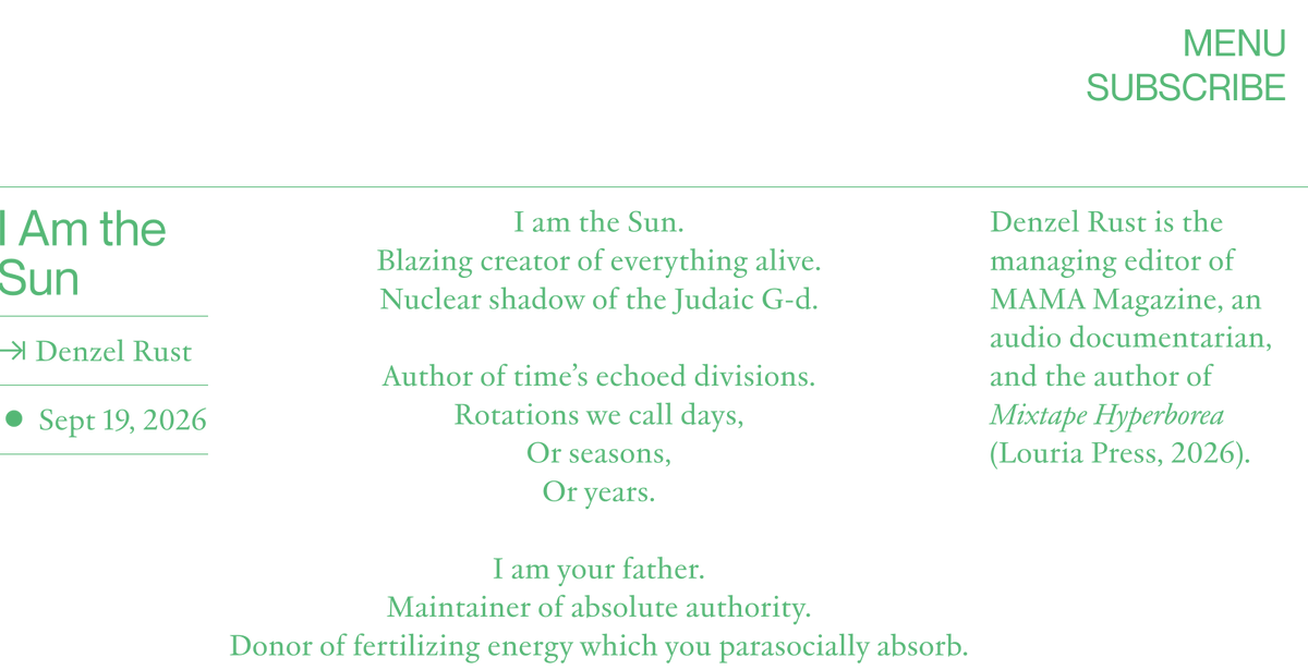 AdemLuz's tweet photo. New poem in SPECTRA https://t.co/nzdDPMhf0g
