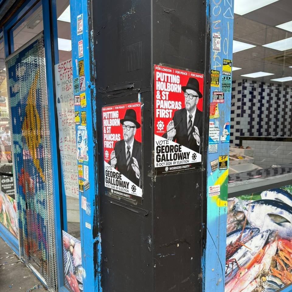 WPBLondon's tweet photo. London Workers Party members were out canvassing today for George Galloway. 

People are tired of the establishment and want a real fighter for working people! 

Join us and fight for Socialism in this country! https://t.co/B5orf8kX8R