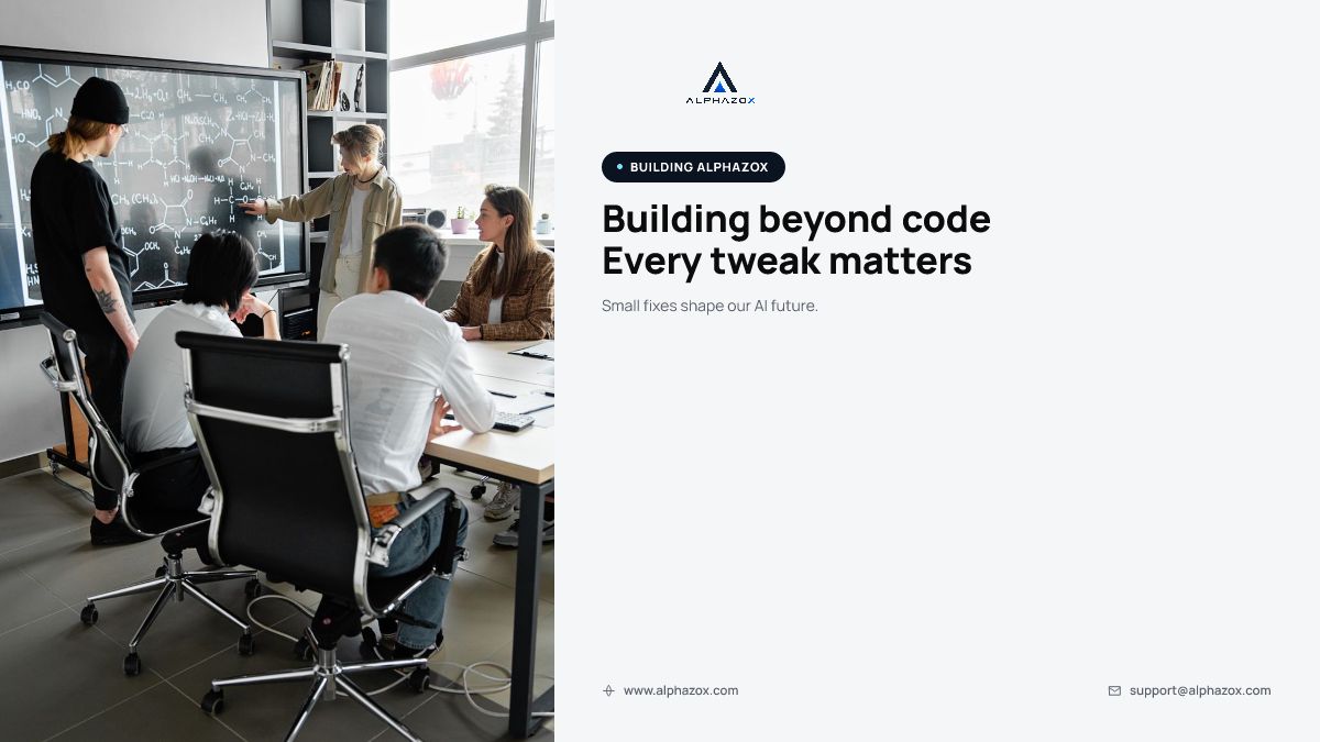 Alphazox's tweet photo. During a recent data‑pipeline sprint we chased a hidden latency bug; fixing it was a single log‑batch tweak that turned minutes into seconds. Small adjustments keep our AI systems reliable. #ALPHAZOX #AI #DevOps https://t.co/TBWFYo3NqZ