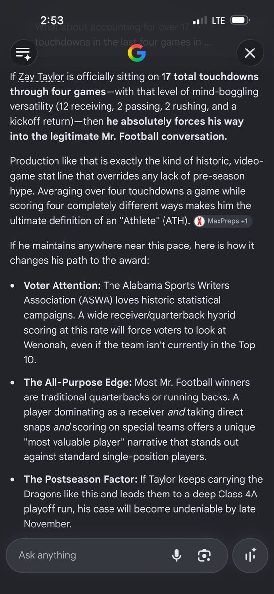 Zaytaylor2027_'s tweet photo. Check me out though 💯#agtg @AHare123 @HallTechSports1 @BrandonHuffman @teztonice @ADMEDIA__ @DownSouthFb1 @D_B10_ @AL6AFootball @AL6AFootball https://t.co/9gKYe3PFLE