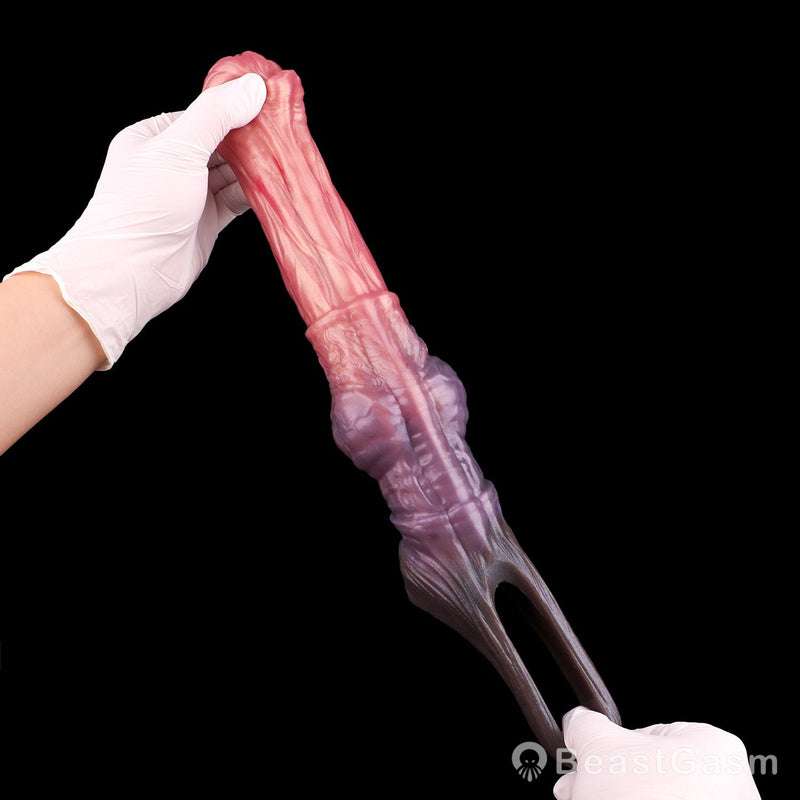 BeastGasm_com's tweet photo. 🐴Enter the dark fantasy. Nightmare Stallion blends vivid pink, rich purple &amp; black-purple tones with raised textures, equine sculpting &amp; soft platinum silicone. Choose your size. 
👉 https://t.co/9khFWaFYve

#BeastGasm #NightmareStallion #HorseFantasy  #PenisSleeve #SiliconeToy https://t.co/Ic1ZfosGDE