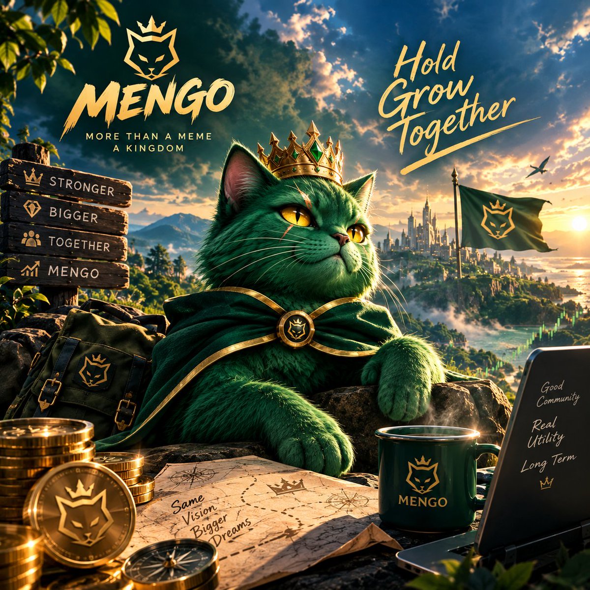 Flamengocat's tweet photo. Building something worth holding. 👑

$Mengo https://t.co/5xYgpi85vY